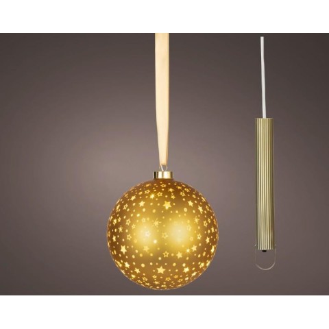 SFERA 25 LED STELLINE ORO D.19